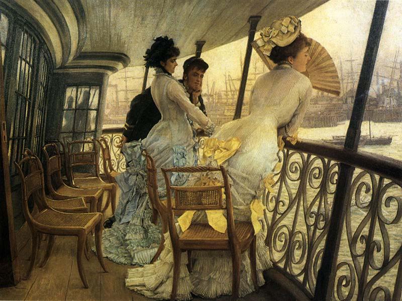 James Tissot The Gallery of H.M.S. Germany oil painting art